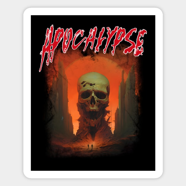 Apocalypse Death Skull End Times Magnet by Tip Top Tee's